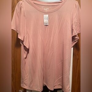 Make an offer!!  Maurices 24/7 Soft Pink Short Sleeve Tee